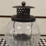 Bunny House~裂紋圓燭台82-TMG12148A(蠟燭杯燈罩.透明玻璃花瓶.龜裂紋燭臺.吧台裝飾.餐桌擺件)