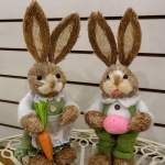 Bunny House~鄉村兔-小(2入)85-WC003(復活節裝飾,兔子公仔擺件.咖啡廳櫥窗擺設.情侶創意禮品)